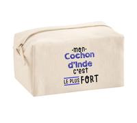 Otshirt Trousse Multifonction Mon Cochon Dinde C'est Le Plus Fort - Multi-Purpose Case - Idée Trousse Multifonction Cadeau Anniversaire Fête Original Famille Travail Départ Collègue Retraite Noël.