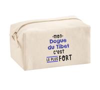 Otshirt Trousse Multifonction Mon Dogue du Tibet C'est Le Plus Fort - Multi-Purpose Case - Idée Trousse Multifonction Cadeau Anniversaire Fête Original Famille Travail Départ Collègue Retraite Noël.
