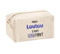 Otshirt Trousse Multifonction Mon Loulou C'est Le Plus Fort - Multi-Purpose Case - Idée Trousse Multifonction Cadeau Anniversaire Fête Original Famille Travail Départ Collègue Retraite Noël.