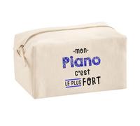 Otshirt Trousse Multifonction Mon Piano C'est Le Plus Fort - Multi-Purpose Case - Idée Trousse Multifonction Cadeau Anniversaire Fête Original Famille Travail Départ Collègue Retraite Noël.