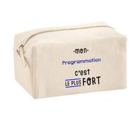 Otshirt Trousse Multifonction Mon Programmation C'est Le Plus Fort - Multi-Purpose Case - Idée Trousse Multifonction Cadeau Anniversaire Fête Original Famille Travail Départ Collègue Retraite Noël.