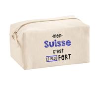 Otshirt Trousse Multifonction Mon Suisse C'est Le Plus Fort - Multi-Purpose Case - Idée Trousse Multifonction Cadeau Anniversaire Fête Original Famille Travail Départ Collègue Retraite Noël.