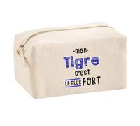 Otshirt Trousse Multifonction Mon Tigre C'est Le Plus Fort - Multi-Purpose Case - Idée Trousse Multifonction Cadeau Anniversaire Fête Original Famille Travail Départ Collègue Retraite Noël.