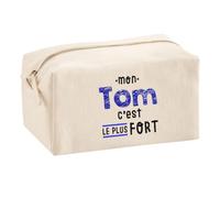 Otshirt Trousse Multifonction Mon Tom C'est Le Plus Fort - Multi-Purpose Case - Idée Trousse Multifonction Cadeau Anniversaire Fête Original Famille Travail Départ Collègue Retraite Noël.
