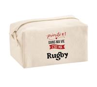 Otshirt Trousse Multifonction Priorite N1 dans ma Vie C'est ma Rugby - Multi-Purpose Case - Idée Trousse Multifonction Cadeau Anniversaire Fête Original Famille Travail Départ Collègue Retraite Noël.
