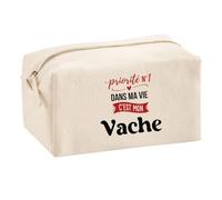 Otshirt Trousse Multifonction Priorite N1 dans ma Vie C'est Mon Vache - Multi-Purpose Case - Idée Trousse Multifonction Cadeau Anniversaire Fête Original Famille Travail Départ Collègue Retraite Noël.