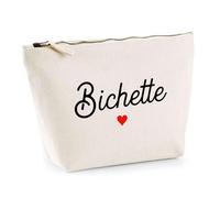 Otshirt Trousse Pas Cher Bichette | Pochette Toilette Maquillage | Idée Cadeau Petite Amie Copine Femme Parfaite Drôle Humour Original Anniversaire Amour Unique