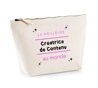 Otshirt Trousse Priorite N1 dans ma Vie Cest ma Creatrice de Contenu - Idée Rangement Cadeau Cadeau Anniversaire Fête Original Famille Travail Départ Collègue Retraite Noël. - Taille Unique