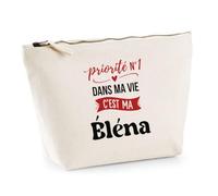 Otshirt Trousse Priorite N1 dans ma Vie C'est ma Elena - Pouch Case - Idée Trousse Rangement Cadeau Anniversaire Fête Original Famille Travail Départ Collègue Retraite Noël.