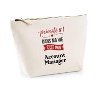 Otshirt Trousse Priorite N1 dans ma Vie Cest Mon Account Manager - Idée Rangement Cadeau Cadeau Anniversaire Fête Original Famille Travail Départ Collègue Retraite Noël. - Taille Unique