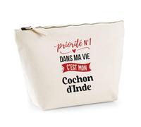Otshirt Trousse Priorite N1 dans ma Vie C'est Mon Cochon Dinde - Pouch Case - Idée Trousse Rangement Cadeau Anniversaire Fête Original Famille Travail Départ Collègue Retraite Noël.