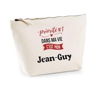 Otshirt Trousse Priorite N1 dans ma Vie Cest Mon Jean-Guy - Idée Rangement Cadeau Cadeau Anniversaire Fête Original Famille Travail Départ Collègue Retraite Noël. - Taille Unique