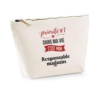Otshirt Trousse Priorite N1 dans ma Vie Cest Mon Responsable Magasin - Idée Rangement Cadeau Cadeau Anniversaire Fête Original Famille Travail Départ Collègue Retraite Noël. - Taille Unique