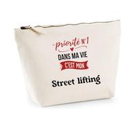 Otshirt Trousse Priorite N1 dans ma Vie C'est Mon Street Lifting - Pouch Case - Idée Trousse Rangement Cadeau Anniversaire Fête Original Famille Travail Départ Collègue Retraite Noël.