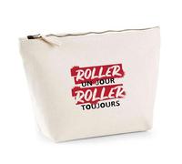 Otshirt Trousse roller un jour roller toujours | Pouch | Idée Pochette Toilette Maquillage Transport Cadeau Anniversaire Fête Original Famille Travail Départ Collègue Retraite