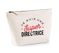 Otshirt Trousse Super Directrice | Pochette Toilette Maquillage | Idée Cadeau Petite Amie Copine Maman Noël Anniversaire Fête des Mères