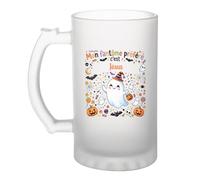 Otshirt Verre à Bière Mon Fantome Prefere C'est Jesus - Beer Glass - Idée Chope de Bière Cadeau Anniversaire Fête Original Famille Travail Départ Collègue Retraite Noël.