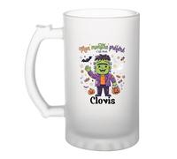 Otshirt Verre à Bière Mon Monstre Préféré C'est Mon Clovis - Beer Glass - Idée Chope de Bière Cadeau Anniversaire Fête Original Famille Travail Départ Collègue Retraite Noël.