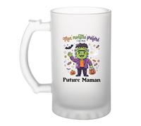 Otshirt Verre à Bière Mon Monstre Préféré C'est Mon Future Maman - Beer Glass - Idée Chope de Bière Cadeau Anniversaire Fête Original Famille Travail Départ Collègue Retraite Noël.
