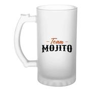 Otshirt Vière à Bière Team mojito | Beer Glass | Idée Chope de Bière Cadeau Anniversaire Fête Original Famille Travail Départ Collègue Retraite Noël.