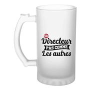 Otshirt Vière à Bière Un directeur pas comme les autres | Beer Glass | Idée Chope de Bière Cadeau Anniversaire Fête Original Famille Travail Départ Collègue Retraite Noël.