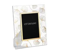 Ottaviani Cadre photo de la collection Soffio en technologie cristal et feuille d'or, feuille d'or, cm 13x18