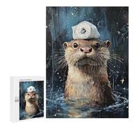 Otter Balancing Toilet Paper Roll-1 Puzzle 1000 Pièces Educa Jouet en Bois Cadeau Unique Décoration Intérieure Jeu Éducatif Challenge Toy Adultes Et Enfants À Partir De 14 Ans 500 PCS
