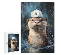 Otter Balancing Toilet Paper Roll-1 Puzzle 1000 Pièces Educa Jouet en Bois Cadeau Unique Décoration Intérieure Jeu Éducatif Challenge Toy Adultes Et Enfants À Partir De 14 Ans 1000 PCS