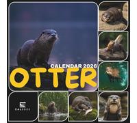 Otter Calendar 2026: Monthly Wildlife Featuring Playful River Creatures, Plan Your Year with Adorable Faces, Flowing Water, and Joyful Nature