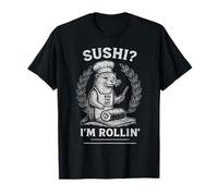 Otter Chef I'm Rollin Jeu de Mots pour Restaurant à sushis T-Shirt