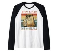 Otter Dad, Juste Un père Qui revenait Toujours avec du Lait Manche Raglan