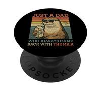 Otter Dad, Juste Un père Qui revenait Toujours avec du Lait PopSockets PopGrip Adhésif