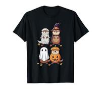 Otter Ghost Witch Mummy Zombie Pumpkin Halloween Costume T-Shirt