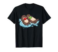 Otter Loutre Livre Enfants Garçons Filles Lecture Animal T-Shirt