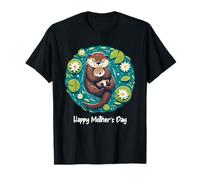Otter Mom Happy Mother's Day Cute Mama Wife Grandma Women T-Shirt