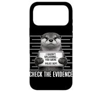 Otter Mugshot I Wasn't Splashing Check The Evidence Funny Coque pour iPhone 17 Pro Max