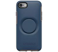 Otter Plus Pop Symmetry Case avec PopSockets PopGrip échangeable pour Apple iPhone 8/7, Go to Blue