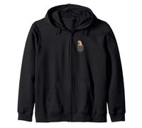 Otter Pocket Animal Lover Réaliste River Wildlife Art Sweat à Capuche