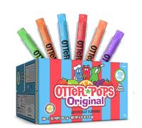 Otter Pops, Lot de 100 sucettes glacées originales assorties de 28,3 g en six saveurs Zippy (85100)