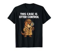 Otter Pun Detective Cute Animal Mystery Sleuth Humor T-Shirt