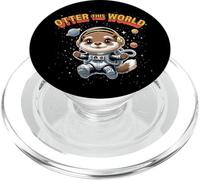 Otter This World Boys Space Otter Cartoon Design PopSockets PopGrip pour MagSafe
