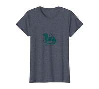 Otter This World Jouet Aquatique pour Amoureux de la Nature T-Shirt, Femme, Bleu Chiné, 3XL