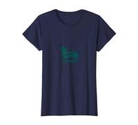 Otter This World Jouet Aquatique pour Amoureux de la Nature T-Shirt, Femme, Bleu Marine, XS