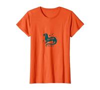Otter This World Jouet Aquatique pour Amoureux de la Nature T-Shirt, Femme, Orange, L