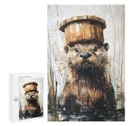 Otter with Bucket Hat-1 Puzzle 1000 Pièces Educa Jouet en Bois Cadeau Unique Décoration Intérieure Jeu Éducatif Challenge Toy Adultes Et Enfants À Partir De 14 Ans 1000 PCS