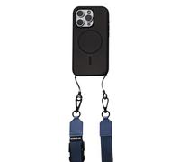 OtterBox 2-in-1 Crossbody Strap, Bandoulière pour téléphone, Cordon réglable, Boucles pour accrocher des clés et écouteurs, Compatible avec la Plupart des Coques de téléphone OtterBox, Bleu