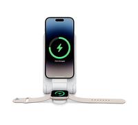 Otterbox 2-in-1 Fast Charge Folding Power Bank, 10,000 mAh Batterie avec MagSafe et USB-C Output, indicateur LED, Fin, Durable pour iPhone et Apple Watch, Blanc