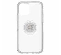 Otterbox avec Apple iPhone 12/iPhone 12 Pro, Coque Antichoc Fine avec PopSockets intégrés PopGrip, Otter + Pop Symmetry Series - Transparent
