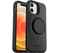 Otterbox avec Apple iPhone 12 Mini, Coque Antichoc Fine avec PopSockets intégrés PopGrip, Otter + Pop Symmetry Series - Noir