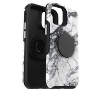 Otterbox avec Apple iPhone 12 Mini, Coque Antichoc Fine avec PopSockets intégrés PopGrip, Otter + Pop Symmetry Series - Blanc